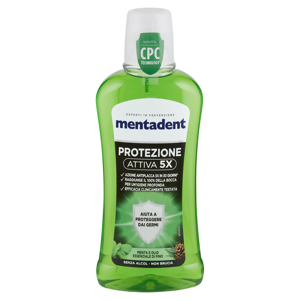 COLLUTORIO MENTADENT PROTEZIONE ATTIVA 5X CPC TECHNOLOGY ML400 - 7
