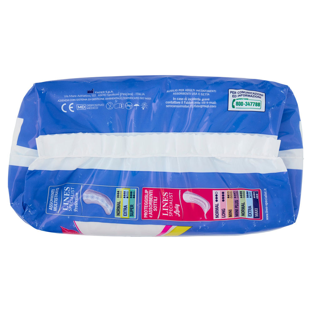 ASSORBENTI PER INCONTINENZA LINES SPECIALIST PROTECTION EXTRA PZ.10+2GRATIS - 5