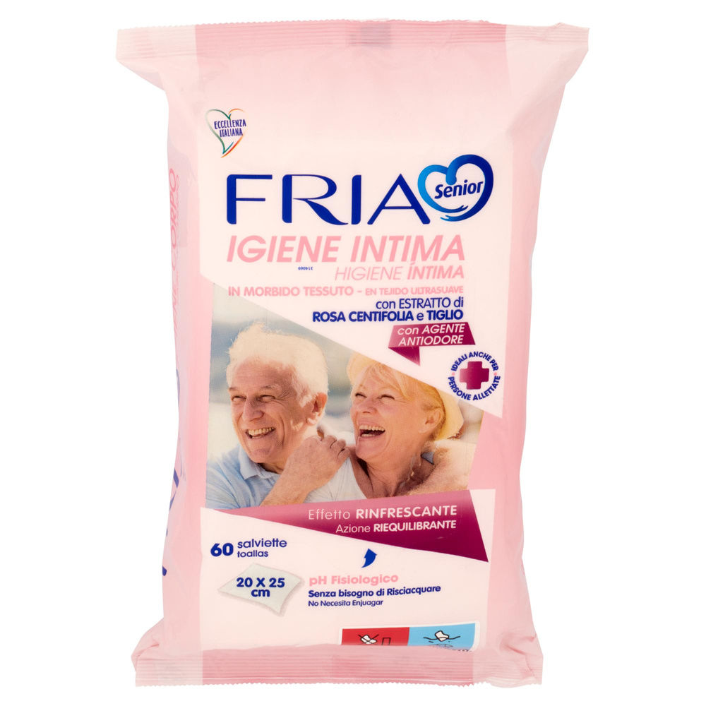 SALVIETTE UMIDIFICATE FRIA SENIOR IGIENE INTIMA PZ 60 - 3