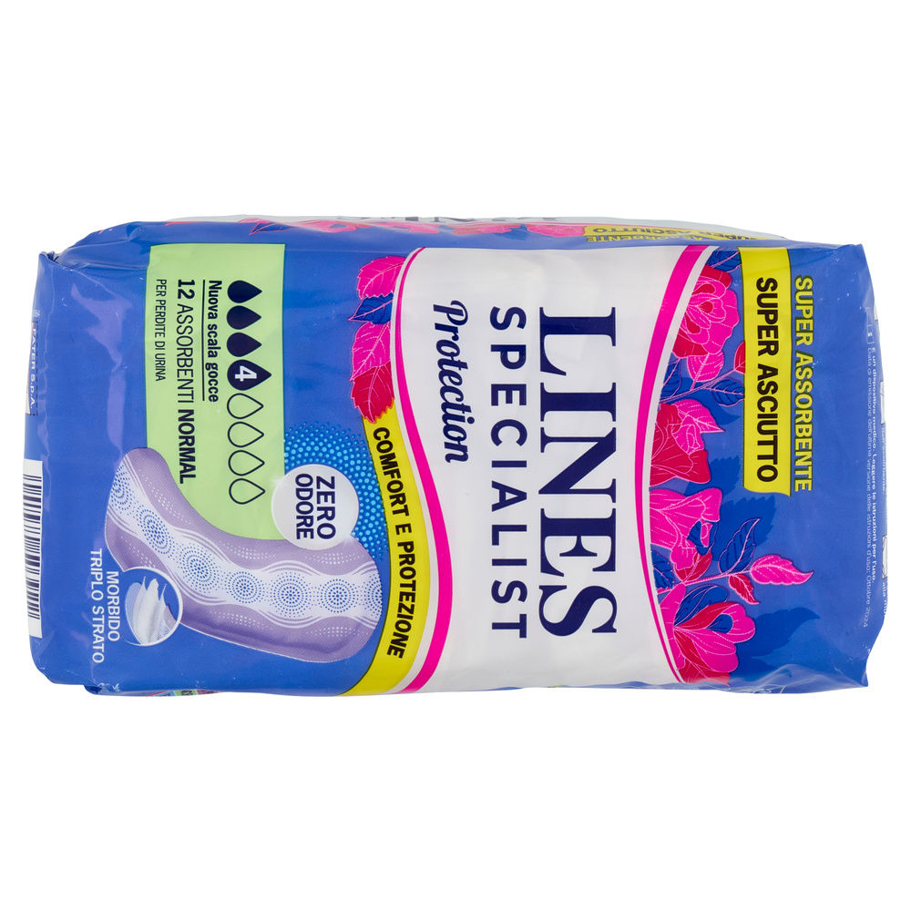 ASSORBENTI PER INCONTINENZA LINES SPECIALIST PROTECTION NORMAL PZ.12 - 1