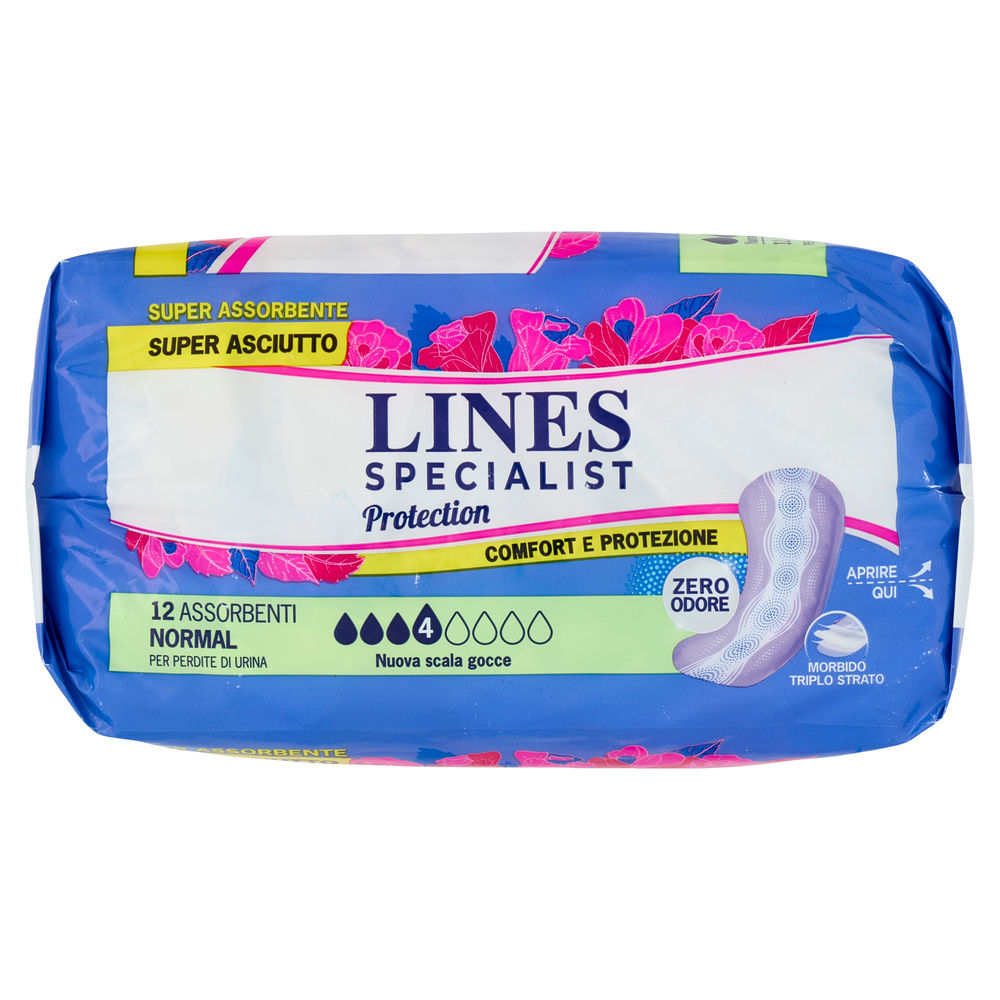 ASSORBENTI PER INCONTINENZA LINES SPECIALIST PROTECTION NORMAL PZ.12 - 3