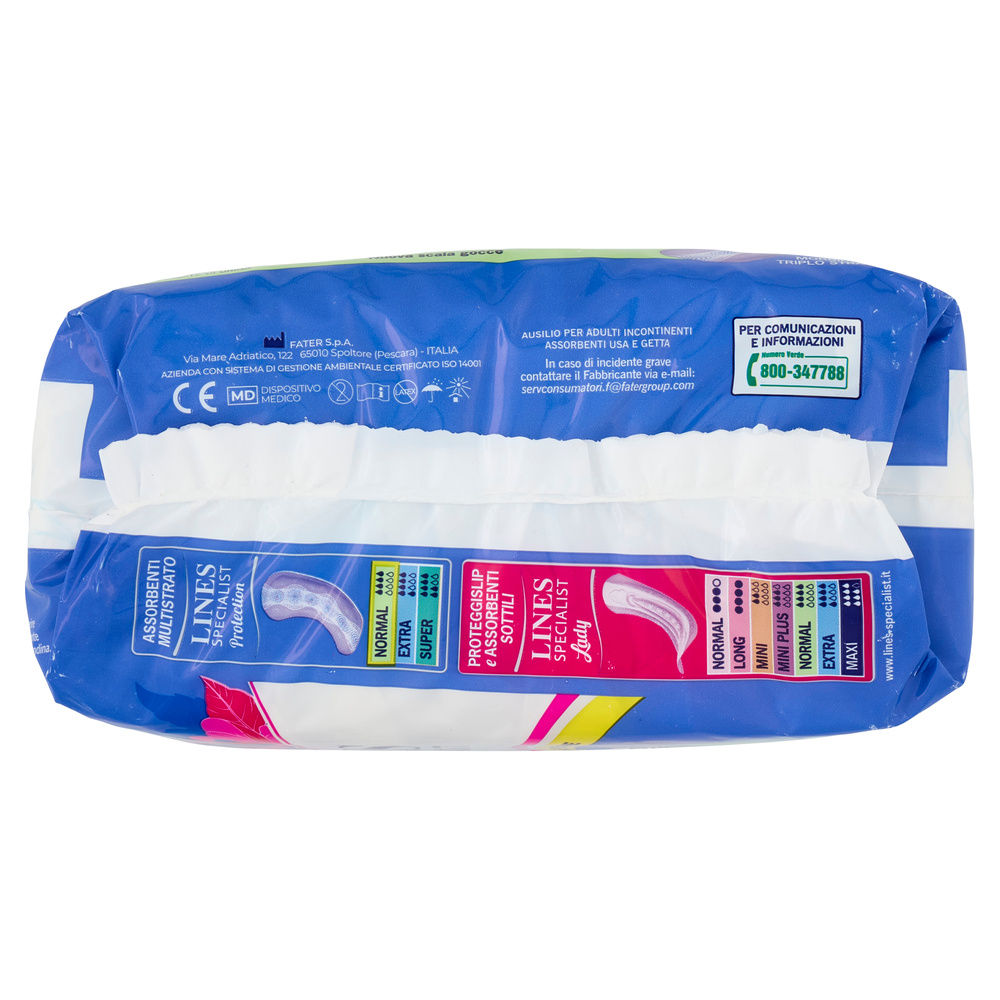 ASSORBENTI PER INCONTINENZA LINES SPECIALIST PROTECTION NORMAL PZ.12 - 4