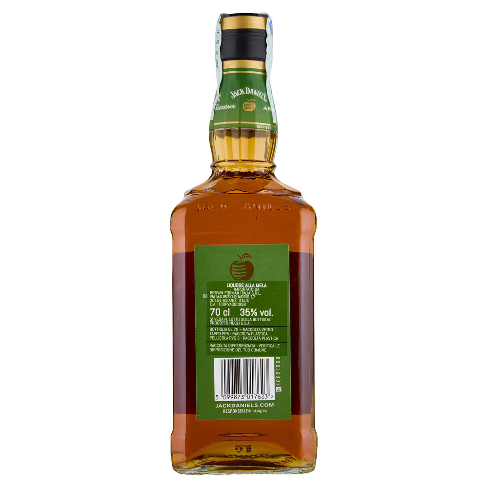 WHISKEY JACK DANIEL'S TENNESSEE APPLE 35 GRADI BOTTIGLIA ML 700 - 11