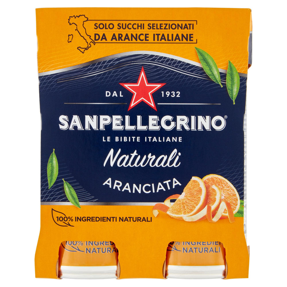 ARANCIATA NATURALE 100% SANPELLEGRINO CLUSTER ML 330 X 4 - 0