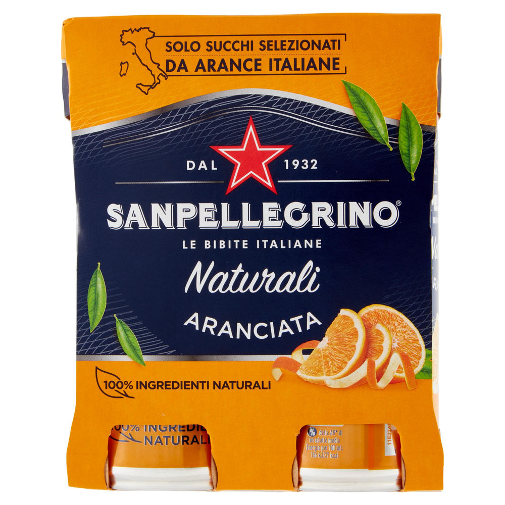 ARANCIATA NATURALE 100% SANPELLEGRINO CLUSTER ML 330 X 4 - 1