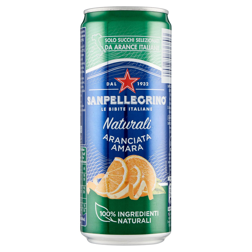 ARANCIATA AMARA NATURALE 100% SANPELLEGRINO LATTINA ML 330 - 1