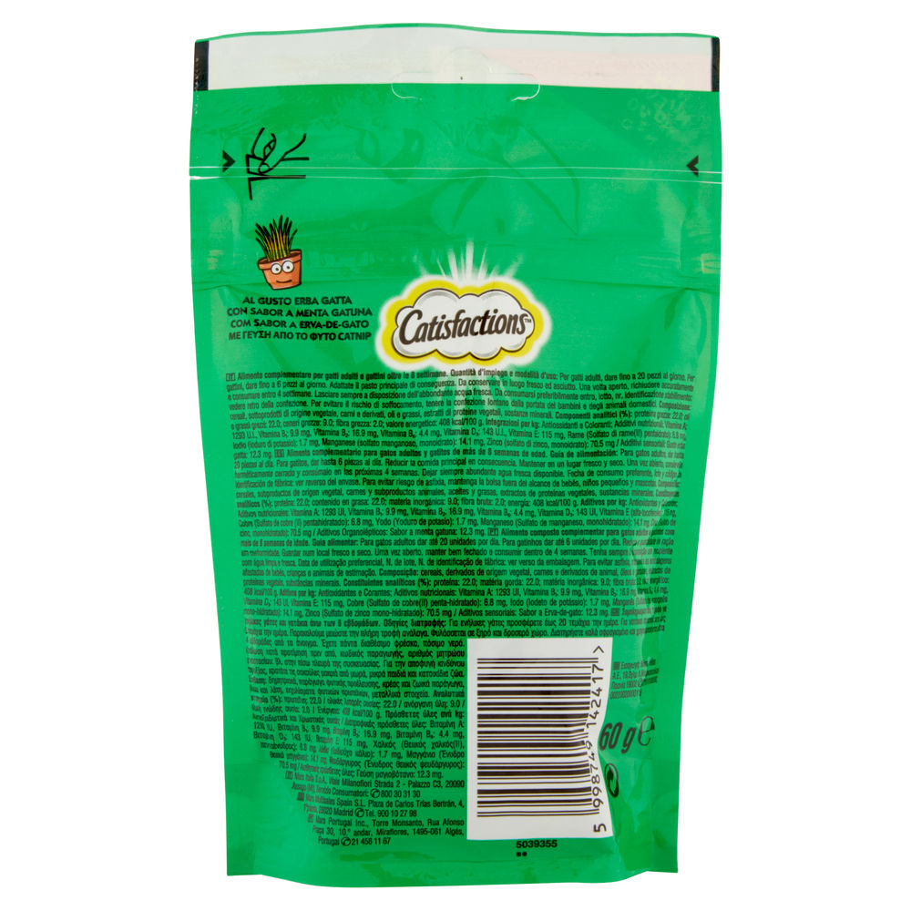 SNACK CATISFACTIONS ERBA GATTA G 60 - 1