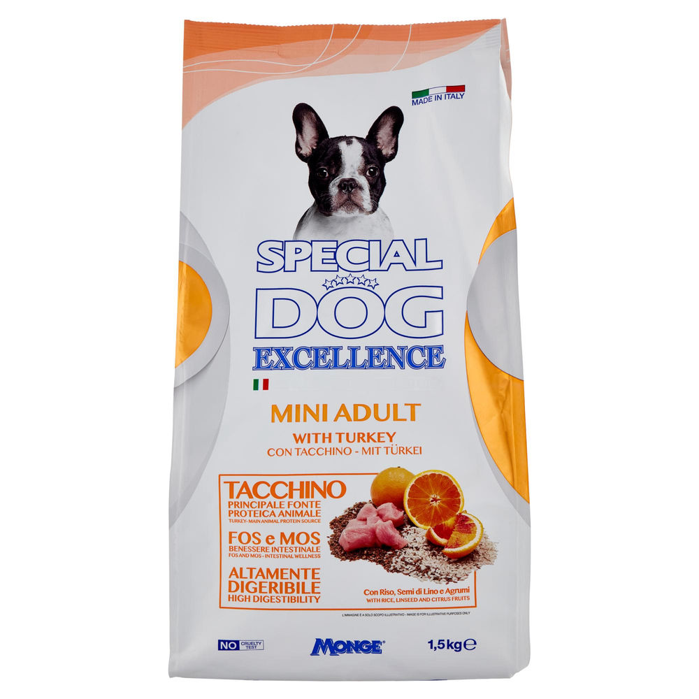 Secco cane special dog excellence mini adult tacchino kg 1,5