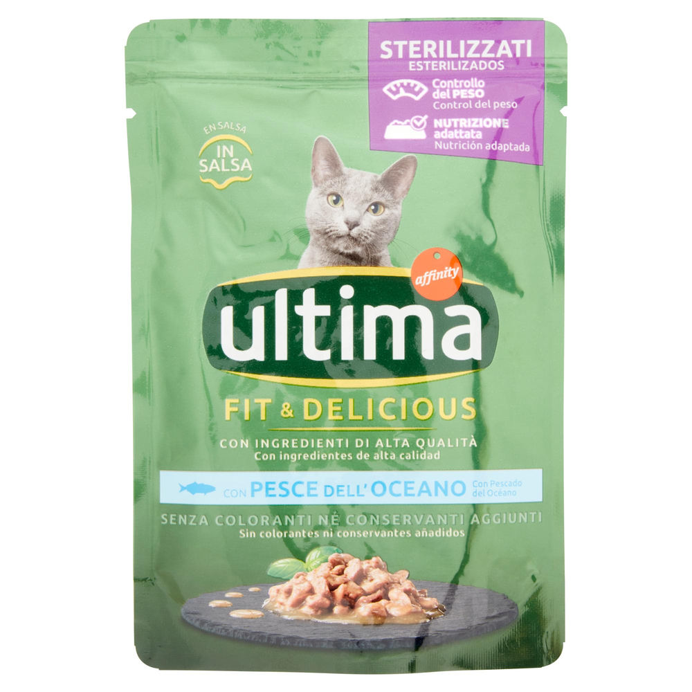 UMIDO CAT WET STERILIZZATO PESCE DELL'OCEANO ULTIMA BUSTA G 85 - 0