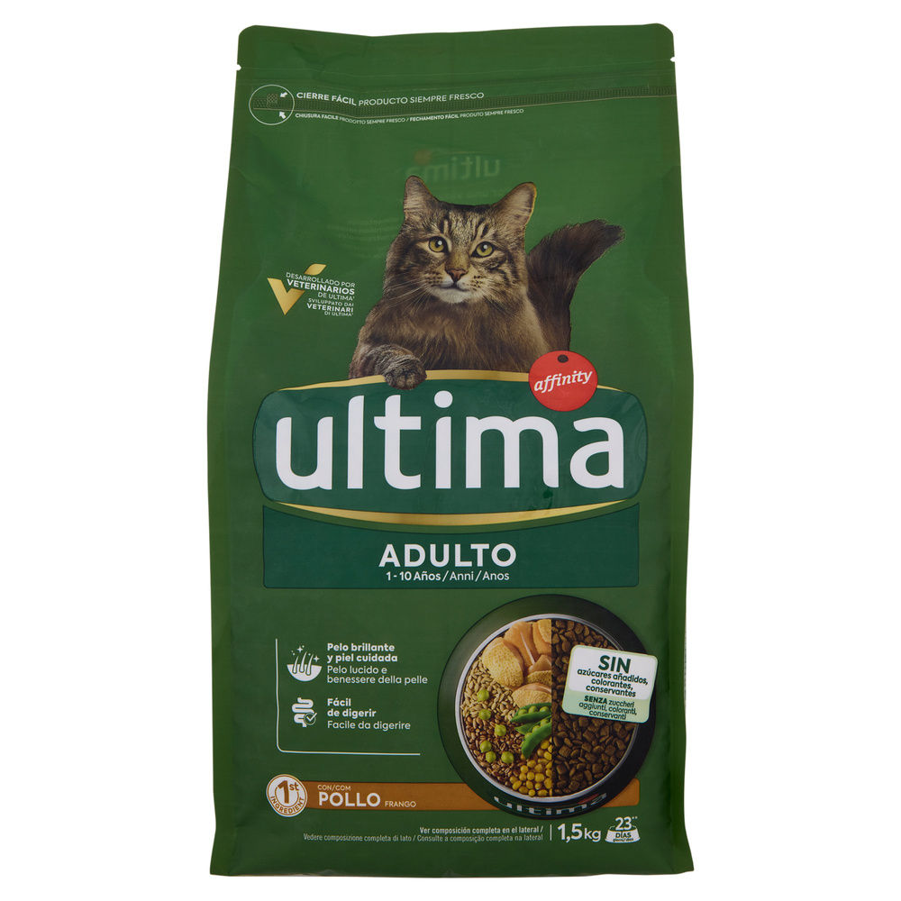 SECCO GATTO ULTIMA CAT POLLO E RISO KG 1,5 - 0