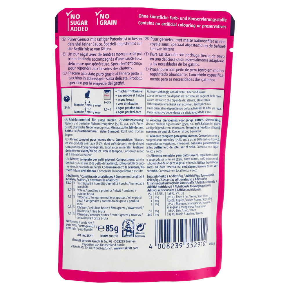 POÉSIE DÉLISAUCE TACCHINO JUNIOR VITAKRAFT BUSTA G.85 - 1