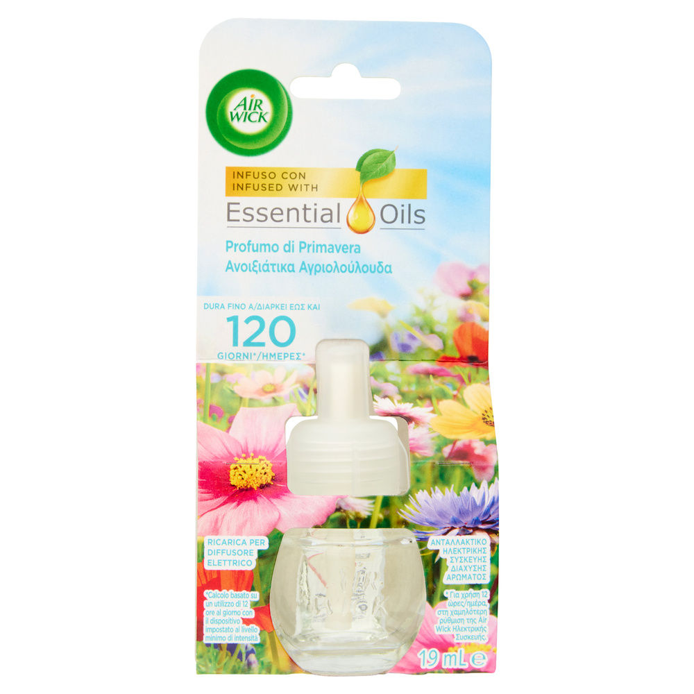 DEODORANTE AMBIENTI AIR WICK ELETTRICO RICARICA PRIMAVERA ML 19 - 0