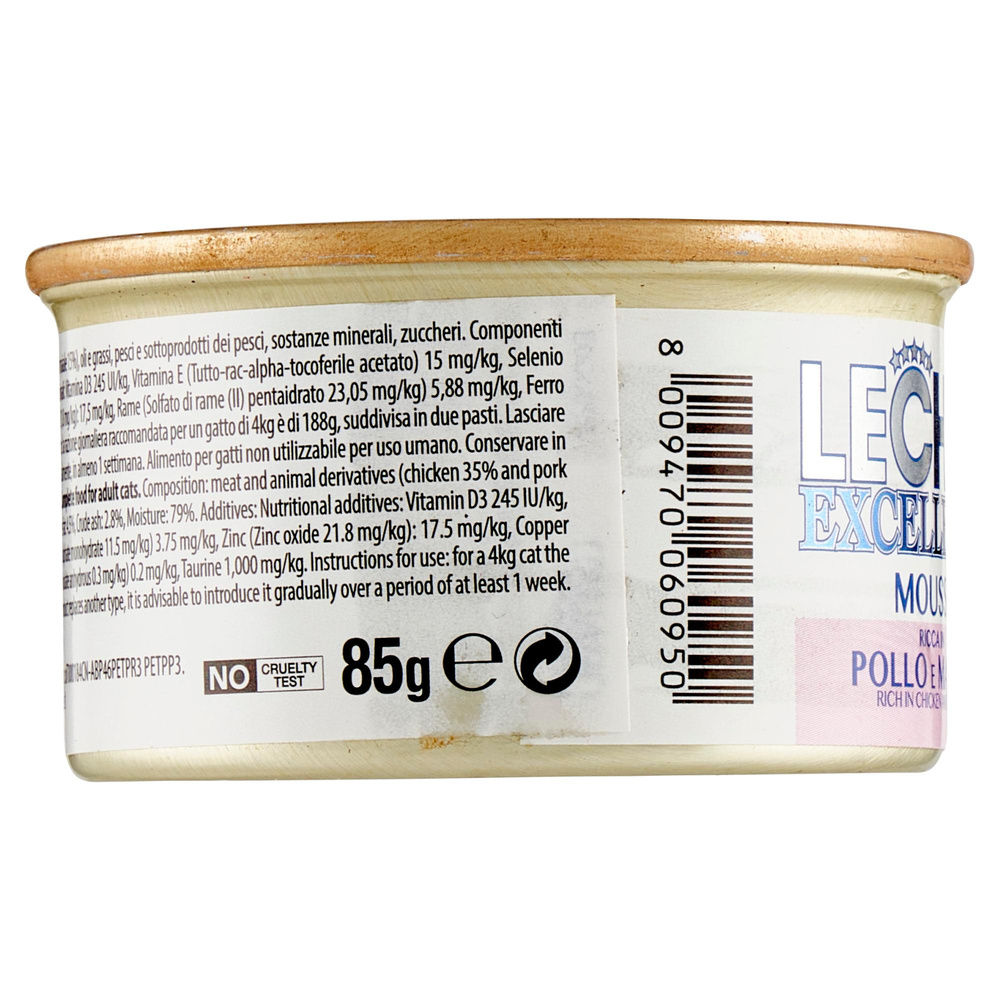 MOUSSE GATTI ADULTI AL POLLO E MAIALE LECHAT G 85 - 4