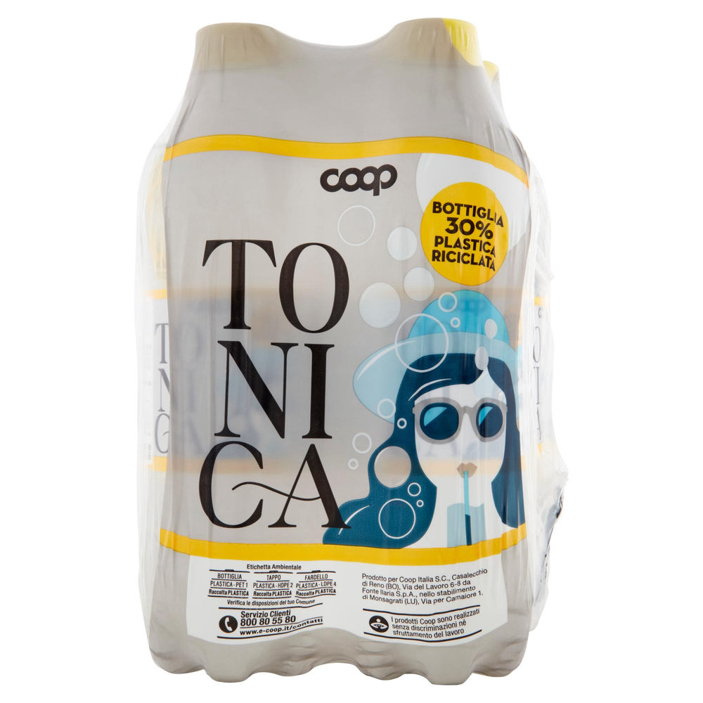 ACQUA TONICA SENZA EDULCORANTI COOP RPET 30% ML 500 X 4 - 0
