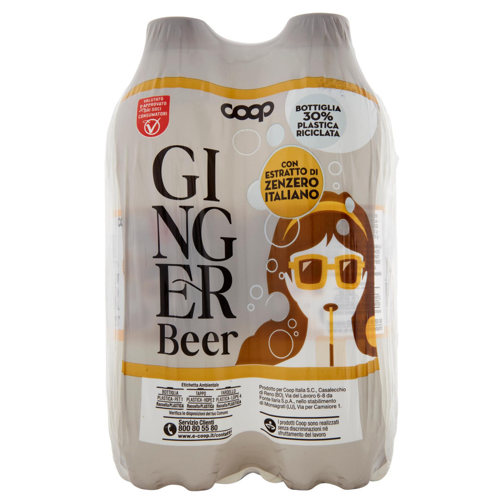 GINGER BEER SENZA EDULCORANTI COOP RPET 30% ML 500 X 4 - 1