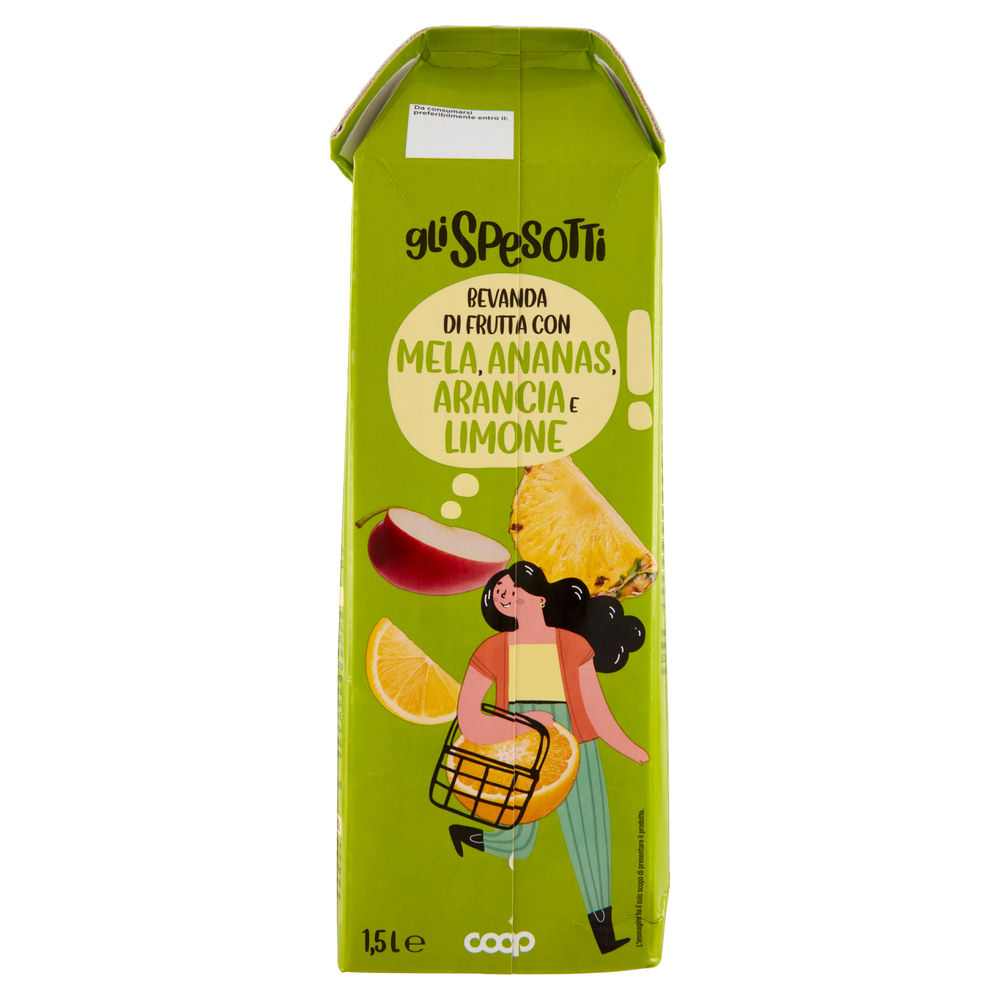 SUCCO MULTIVITAMINICO MULTIFRUTTI GLI SPESOTTI COOP BRICK TGA L 1,5 - 1