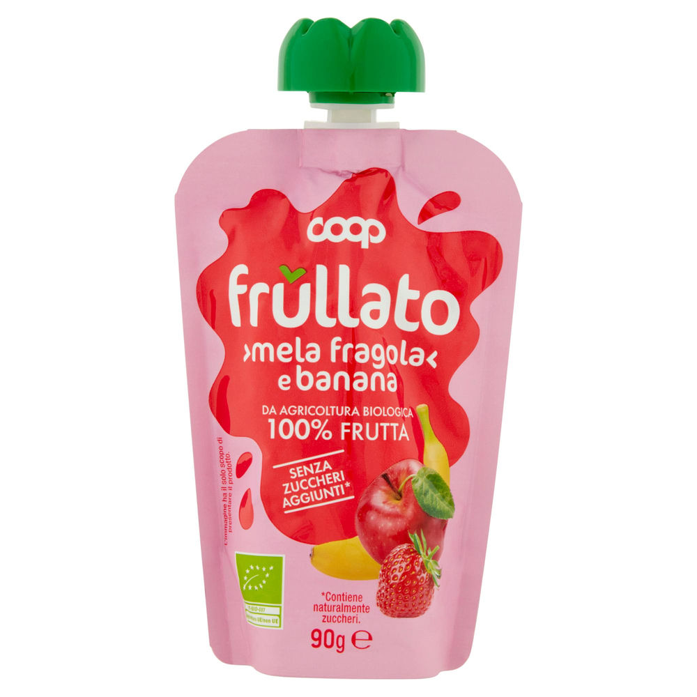 Frullato 100% mela-fragola-banana biologico coop doy-pack ml 90