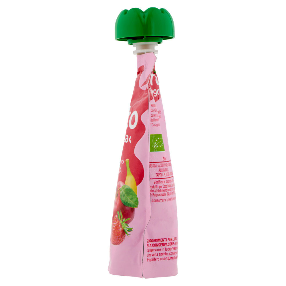 FRULLATO 100% MELA-FRAGOLA-BANANA BIOLOGICO COOP DOY-PACK ML 90 - 6