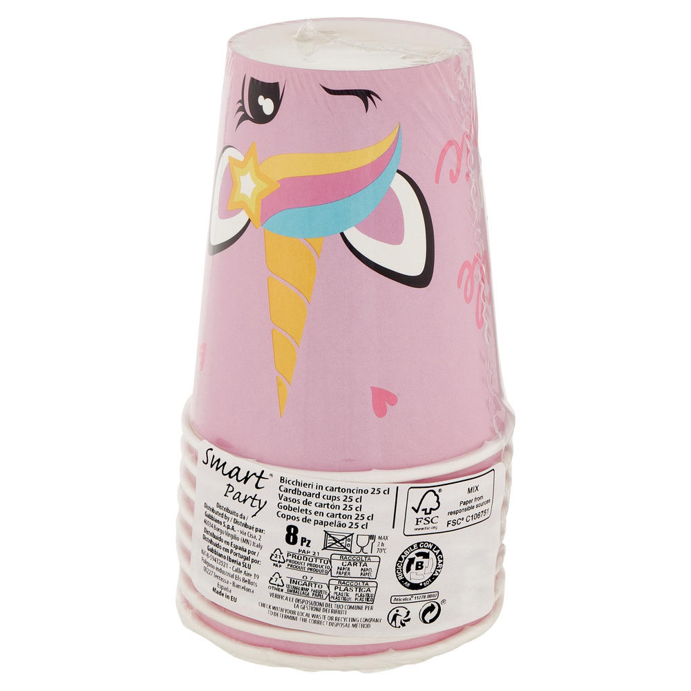 BICCHIERI UNICORN N.CART SMART PZ.8 - 6
