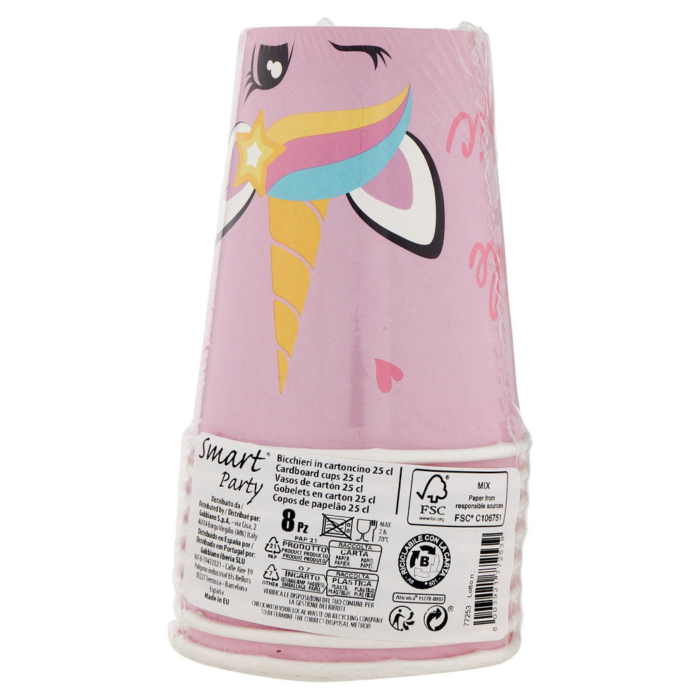 BICCHIERI UNICORN N.CART SMART PZ.8 - 2