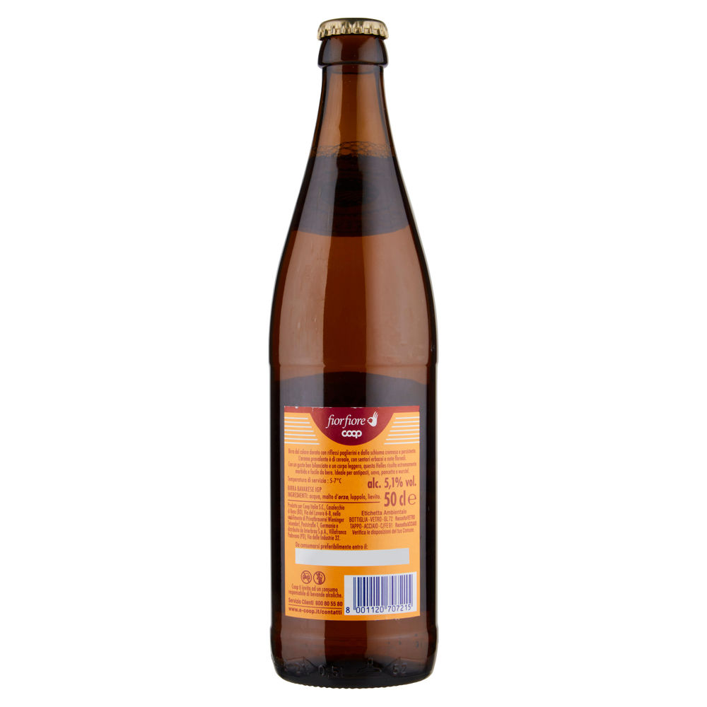 BIRRA HELLES IGP FIORFIORE COOP 5,2 GRADI BOTTIGLIA ML 500 - 1