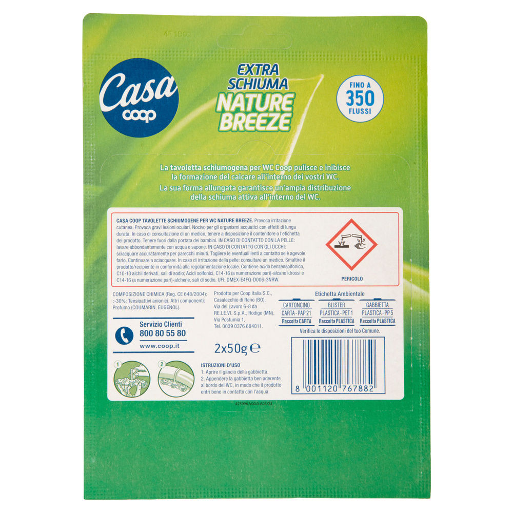 TAVOLETTA SCHIUMOGENA PER WC COOP CASA NATURE BREEZE 2XG 50 - 1