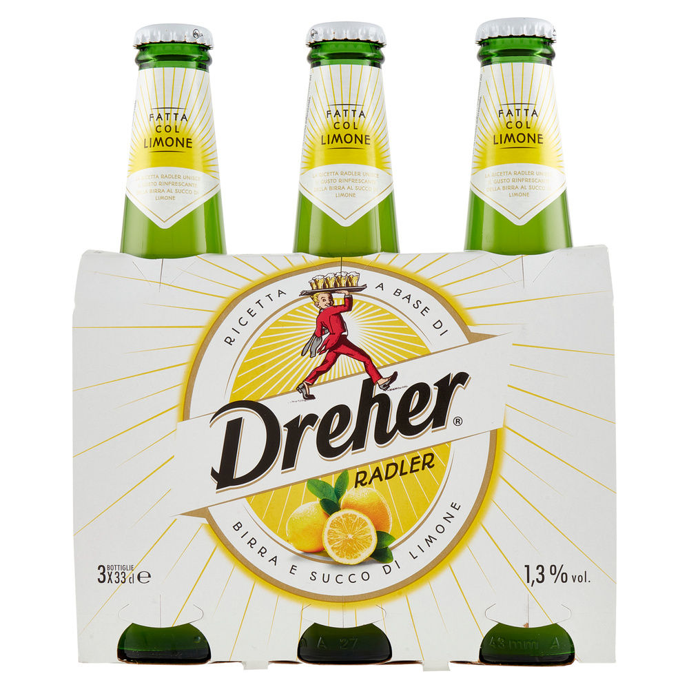 BIRRA DREHER RADLER LEMON 1,3 GRADI CLUSTER ML 330 X 3 - 3