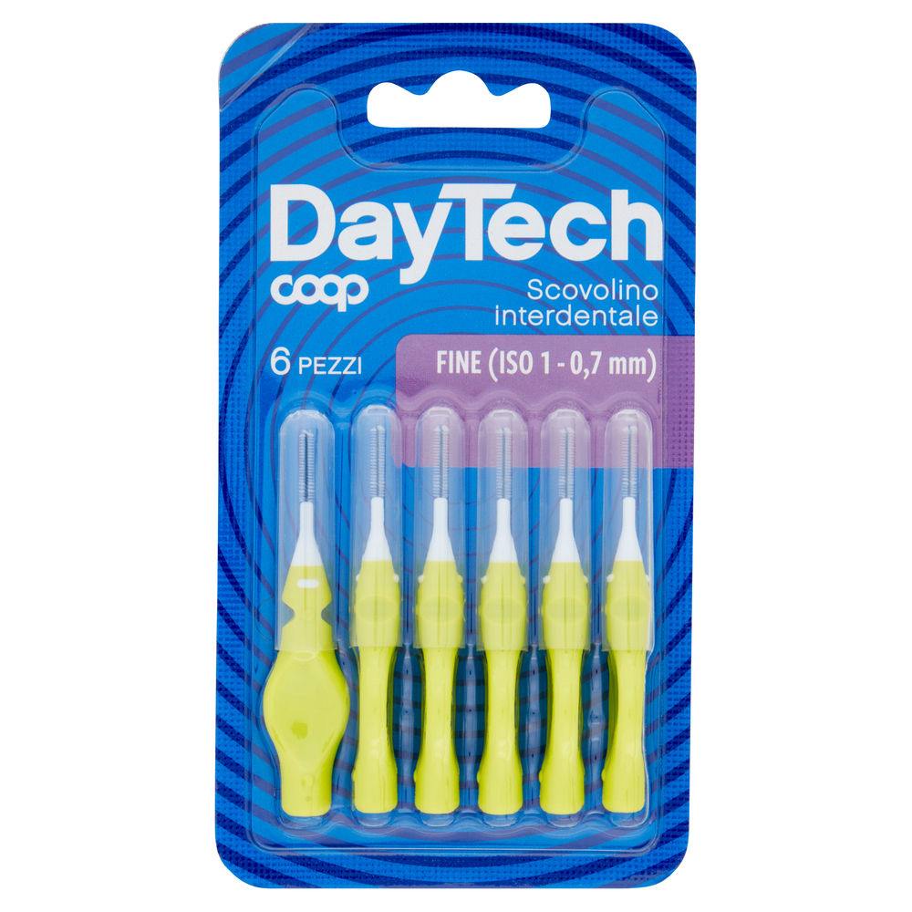 SCOVOLINO INTERDENTALE FINE (ISO 1 - 0,7 MM) DAYTECH COOP BLISTER PZ.6 - 0