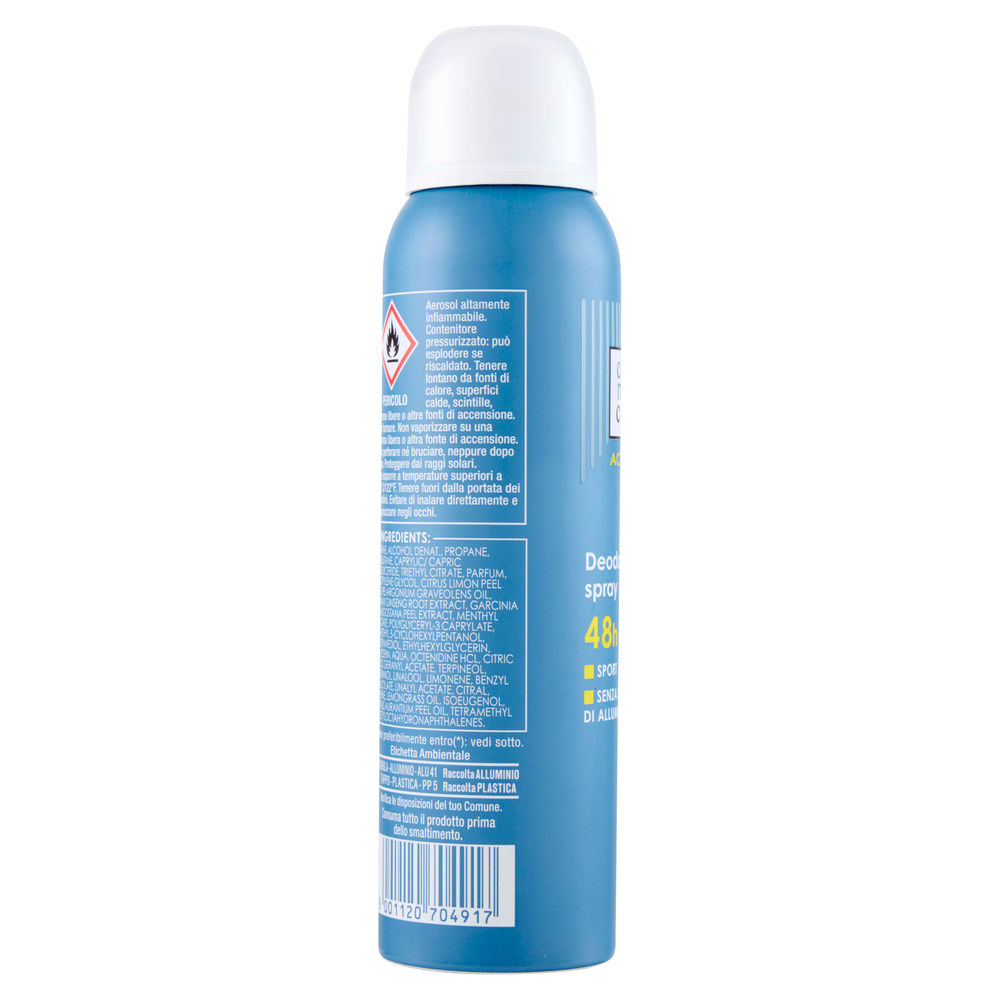 DEODORANTE SPRAY SPORT 48H COSMECOS ACTIVE COOP ML 150 - 11