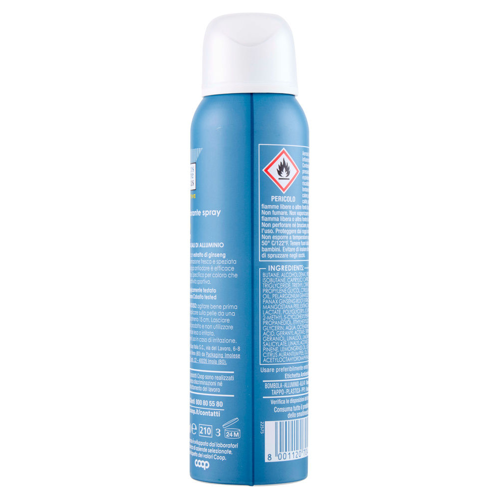 DEODORANTE SPRAY SPORT 48H COSMECOS ACTIVE COOP ML 150 - 12