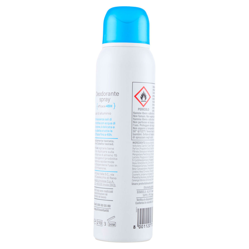 DEODORANTE SPRAY 48H DELICATO IO COOP ML 150 - 12