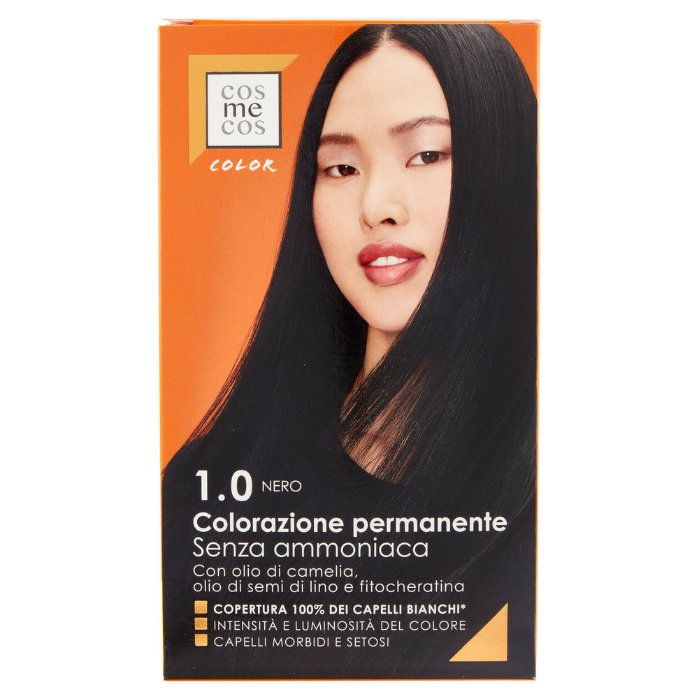 COLORAZIONE PERMANENTE 1.0 NERO COSMECOS COLOR COOP PZ.1 - 8