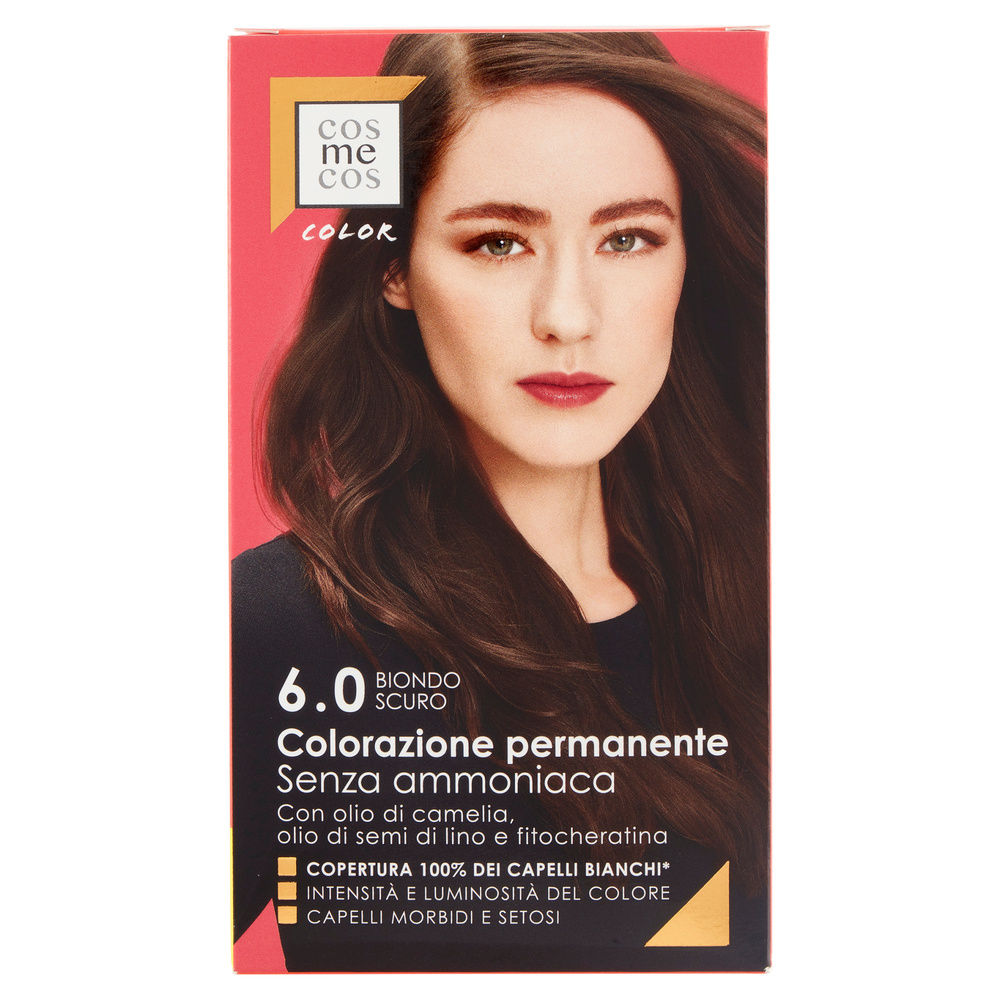 COLORAZIONE PERMANENTE 6.0 BIONDO SCURO COSMECOS COLOR COOP PZ.1 - 5