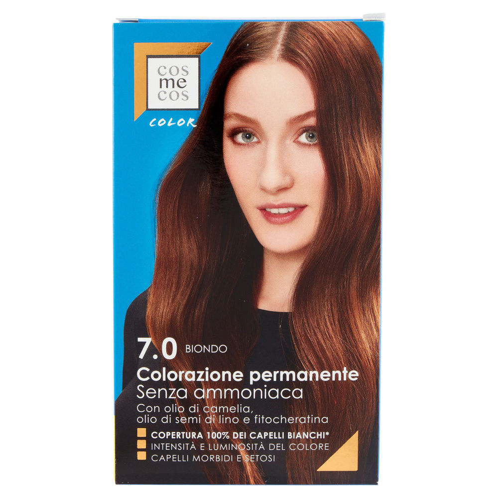 COLORAZIONE PERMANENTE 7.0  BIONDO COSMECOS COLOR COOP PZ.1 - 8