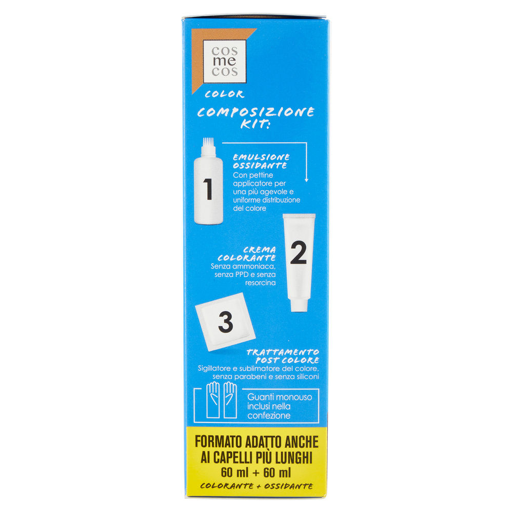 COLORAZIONE PERMANENTE 7.0  BIONDO COSMECOS COLOR COOP PZ.1 - 2