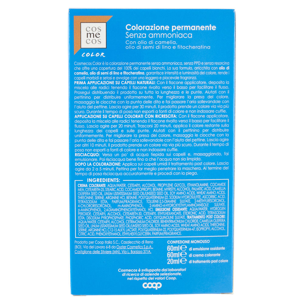COLORAZIONE PERMANENTE 7.0  BIONDO COSMECOS COLOR COOP PZ.1 - 1