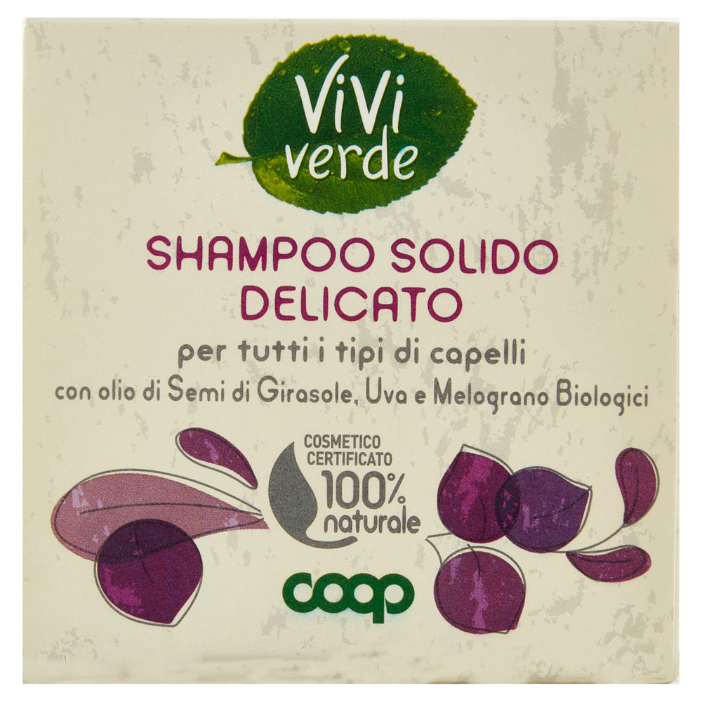 Shampoo solido delicato vivi verde coop g 60