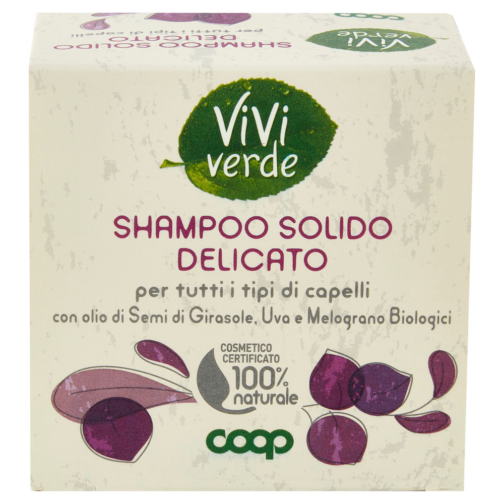 SHAMPOO SOLIDO DELICATO VIVI VERDE COOP G 60 - 2