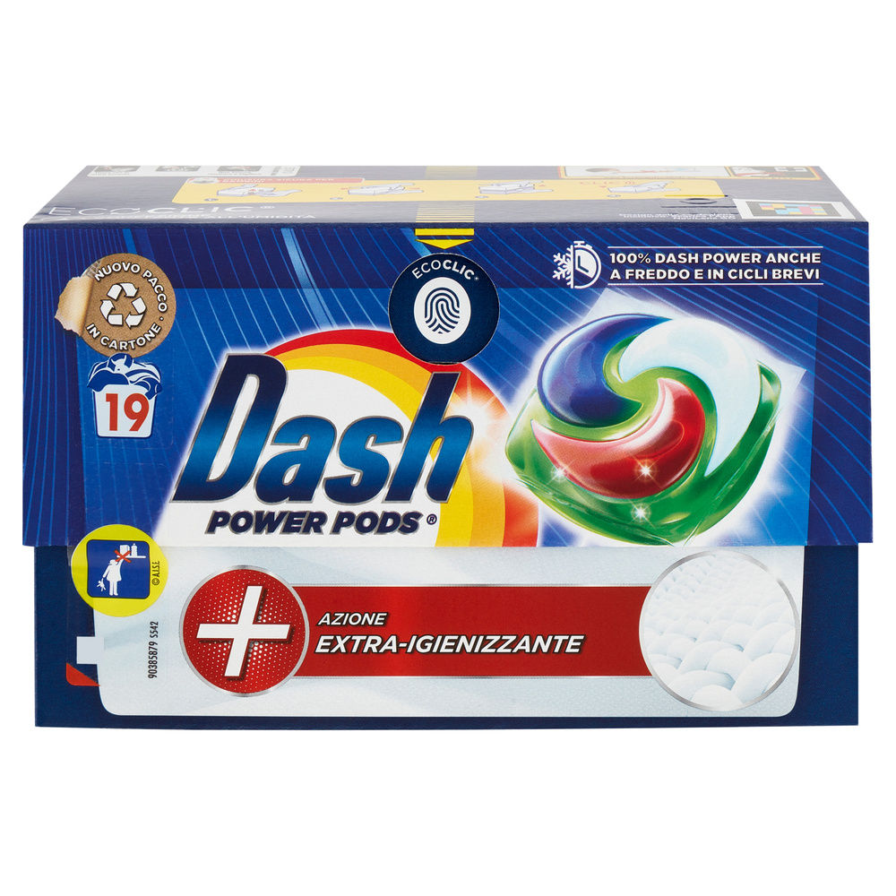 DETERSIVO LAVATRICE DASH PODS POWER IGIENIZZANTE 19LAV KG0,4883 - 5