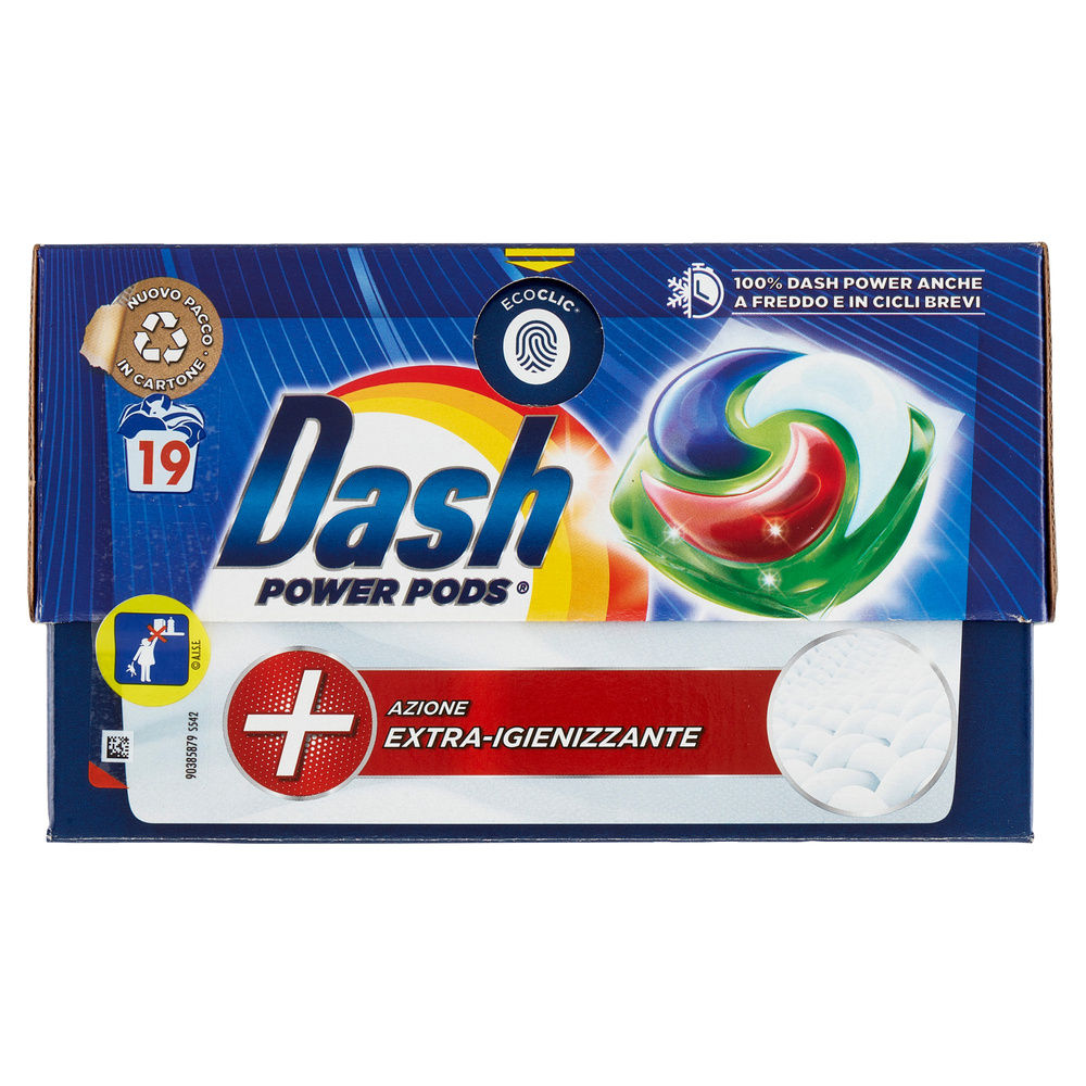 DETERSIVO LAVATRICE DASH PODS POWER IGIENIZZANTE 19LAV KG0,4883 - 4