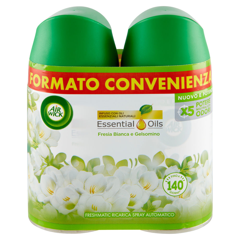 DEODORANTE AMBIENTI SPRAY RICAR.AIRWICK FRESHMATIC FRESIA BIANCA/GELS.2X ML 250 - 3