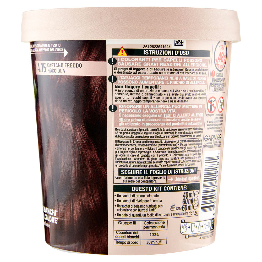 COLORAZIONE PERMANENTE GARNIER GOOD CASTANO FREDDO NOCCIOLA PZ.1 - 7