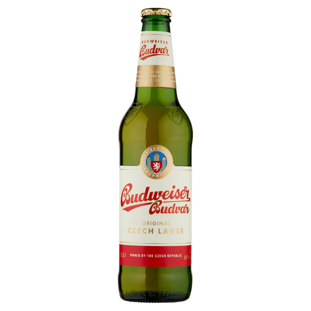 BIRRA BUDWEISER ORIGINAL 5% VOL. ALCOLICO BTG VETRO 500ML - 5