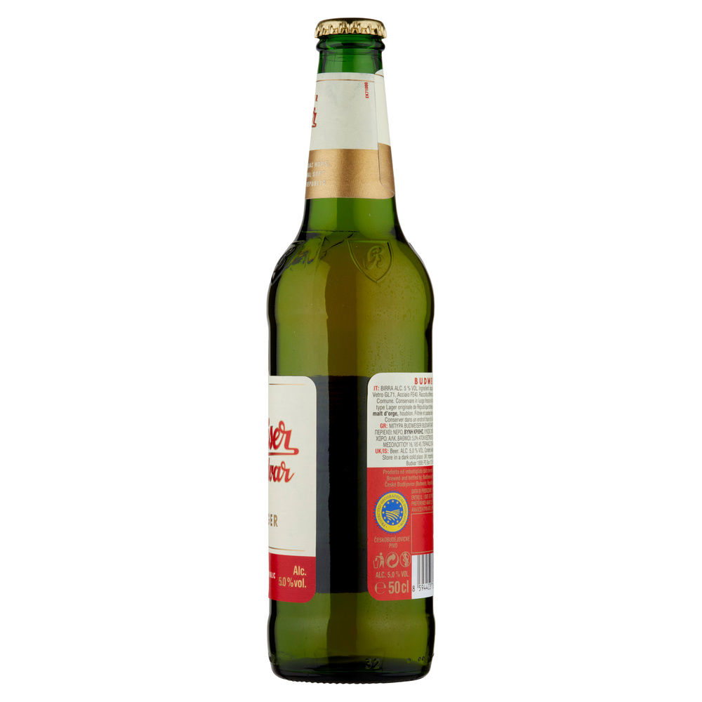 BIRRA BUDWEISER ORIGINAL 5% VOL. ALCOLICO BTG VETRO 500ML - 3