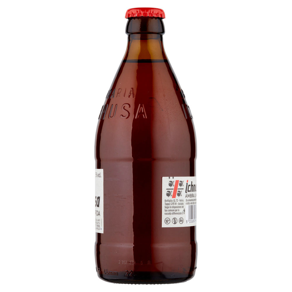 BIRRA ICHNUSA AMBRA LIMPIDA 5 GRADI BOTTIGLIA ML 450 - 6