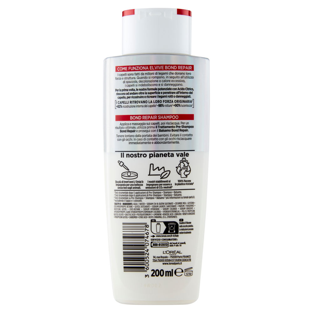 SHAMPOO L'OREAL ELVIVE BOND REPAIR ML 200 - 1
