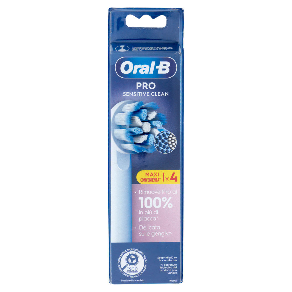 TESTINE DI RICAMBIO PER SPAZZOLINO ELETTRICO ORAL B SENSITIVE CLEAN PZ.4 - 4