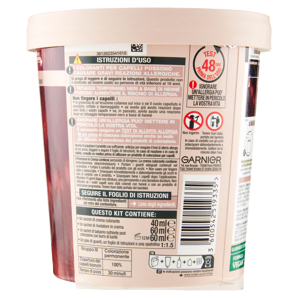 COLORAZIONE PERMANENTE GARNIER GOOD ROSSO MELOGRANO PZ.1 - 7