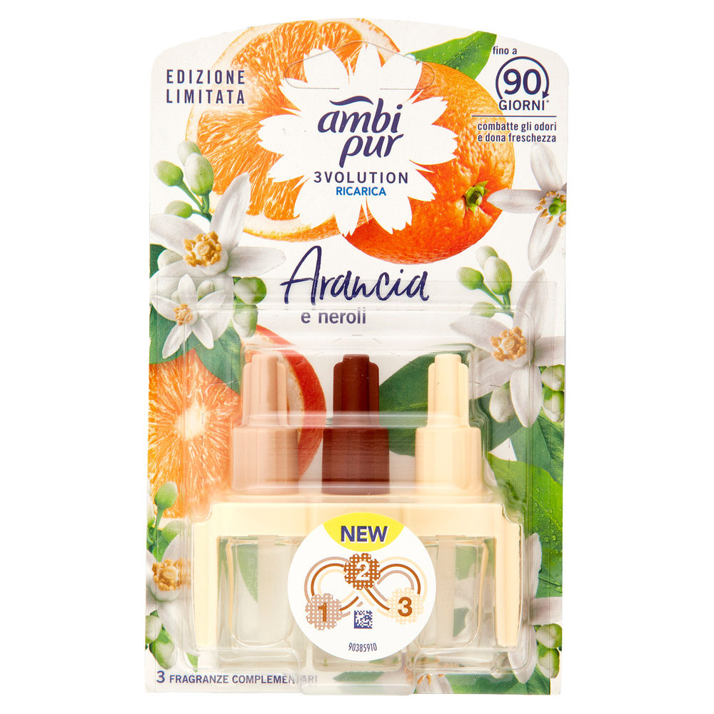 DEODORANTE AMBIENTI AMBIPUR 3VOLUTIONS ARANCIA RICARICA ML 20 - 2