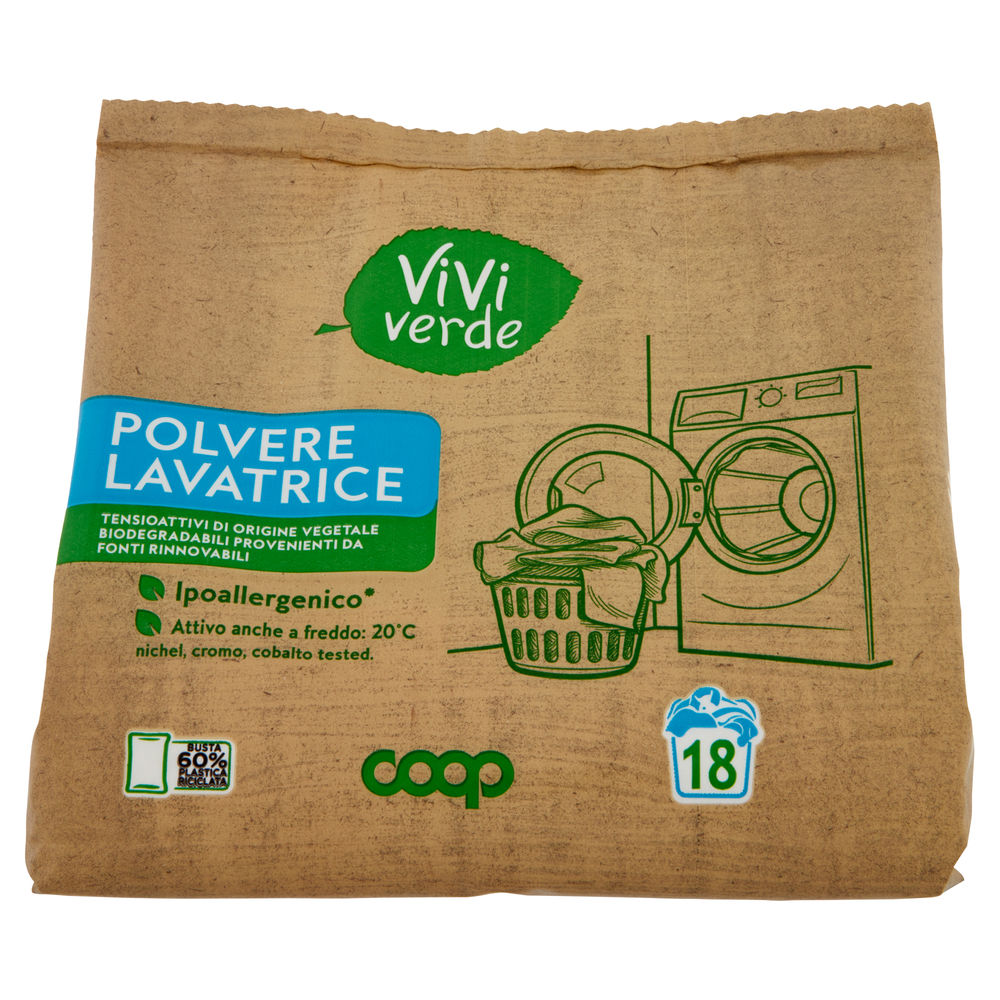 DETERSIVO LAVATRICE IN POLVERE COOP VIVIVERDE ECOLABEL 18LAV KG 1,17 - 0